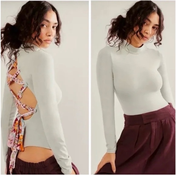 NWOT Free People Straps In Back Bodysuit - Picture 3 of 3